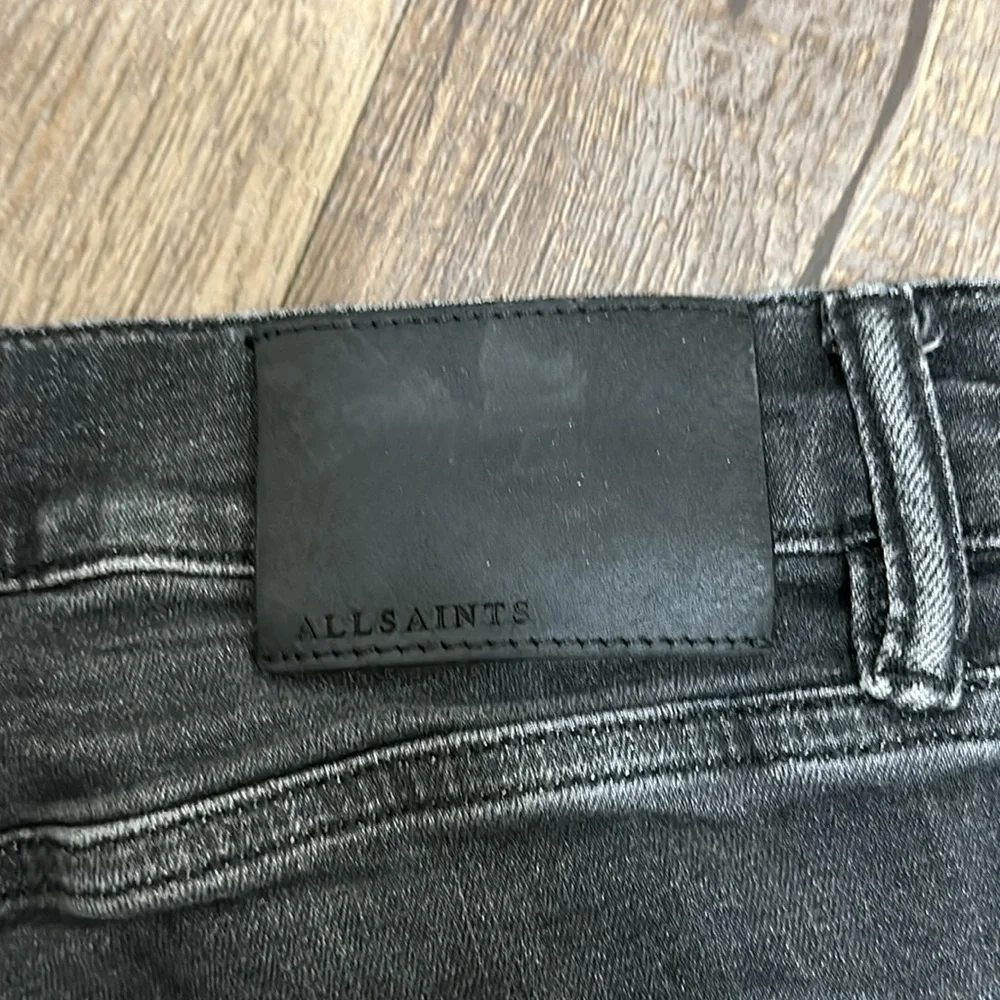 All Saints Men's Skinny Jeans in Faded Black